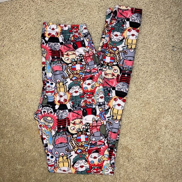 Eevee Leggings Monster Alien Zombies - One Size, Super Soft - Picture 1 of 1